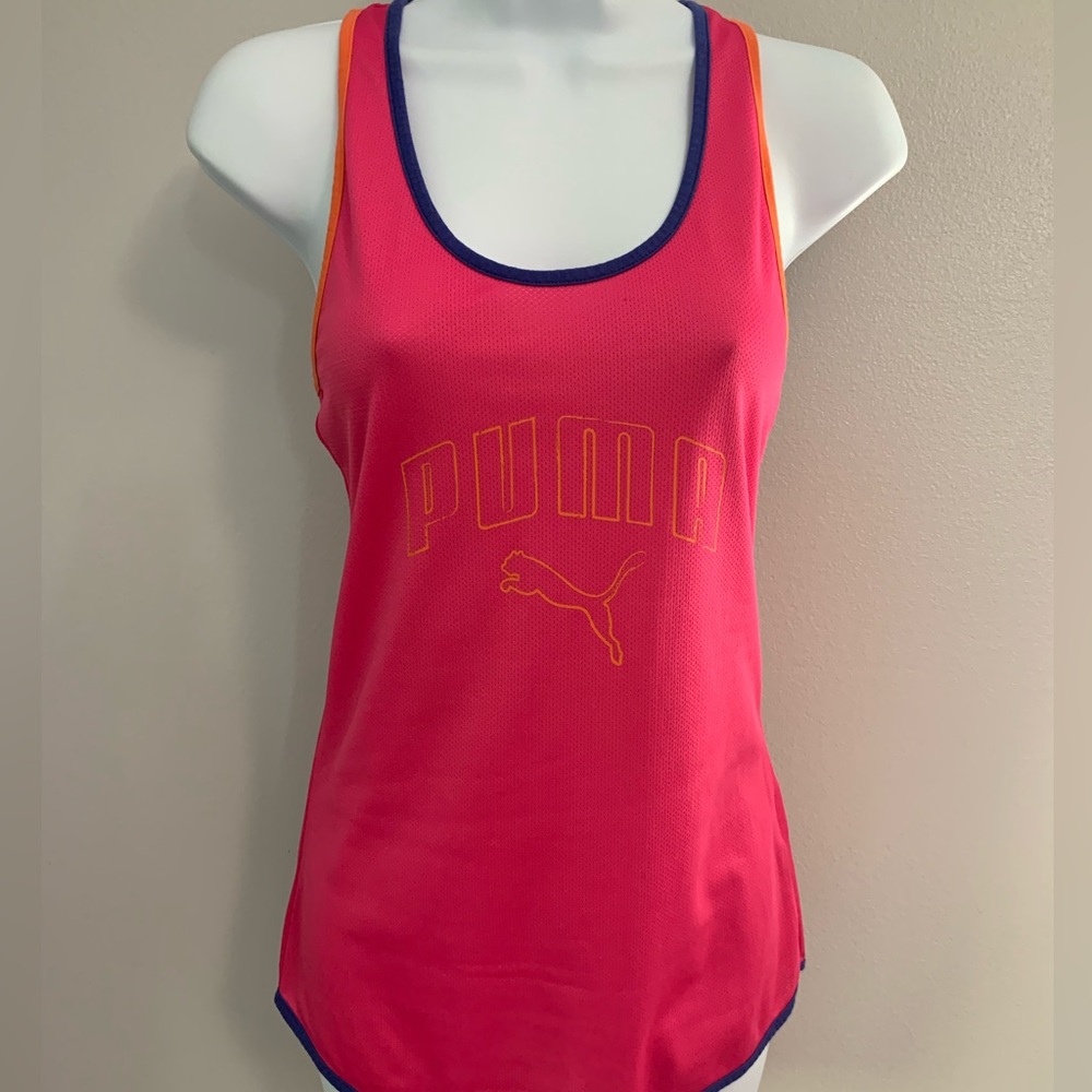 Puma Pink Fitted Tank Top